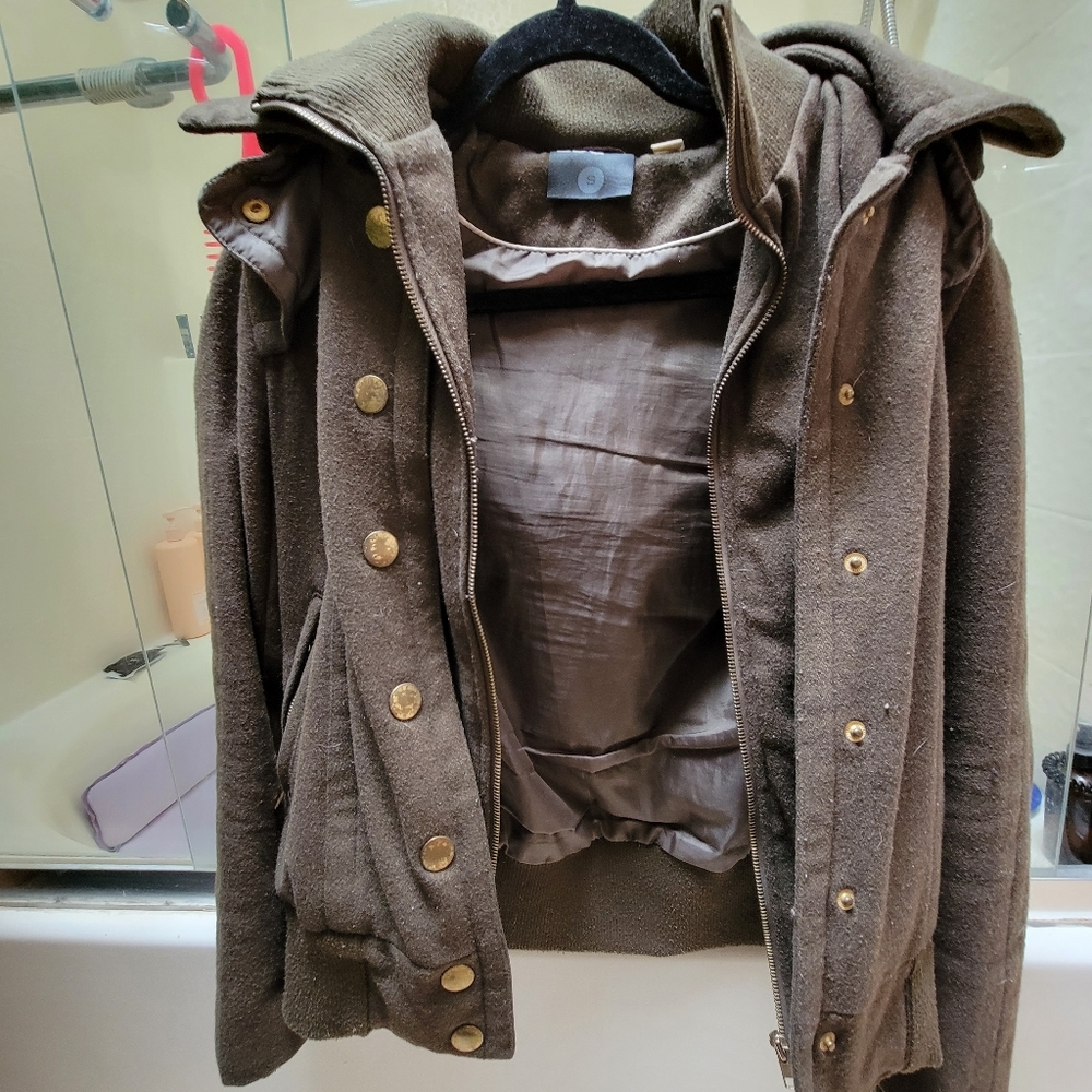 Urban outfitters army green bomber jacket